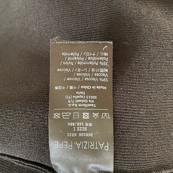 Patrizia Pepe bodycon  black top size 1 - Picture 2 of 6